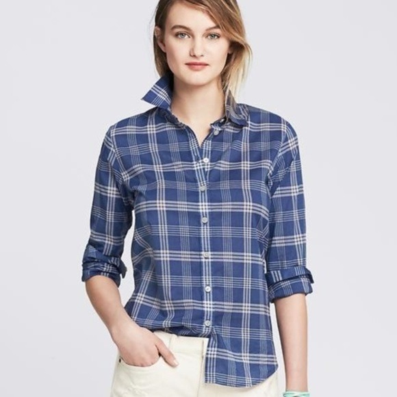 Banana Republic Tops - Banana Republic Gingham Button Down NWT